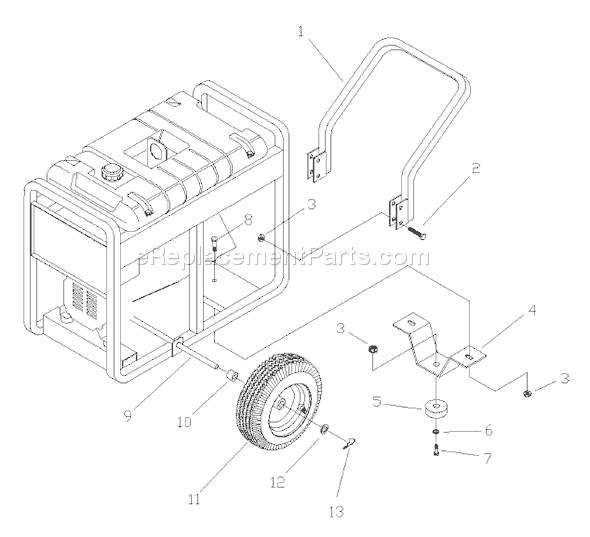 Page A Diagram and Parts List for 1002-0 93584 Briggs and Stratton Miscellaneous
